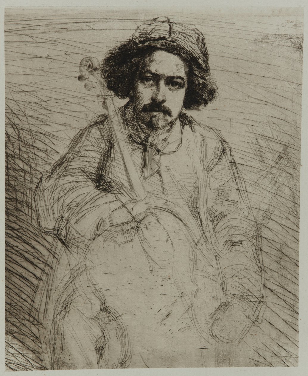 J. Becquet, Billedhugger, 1859. af James Abbott McNeill Whistler
