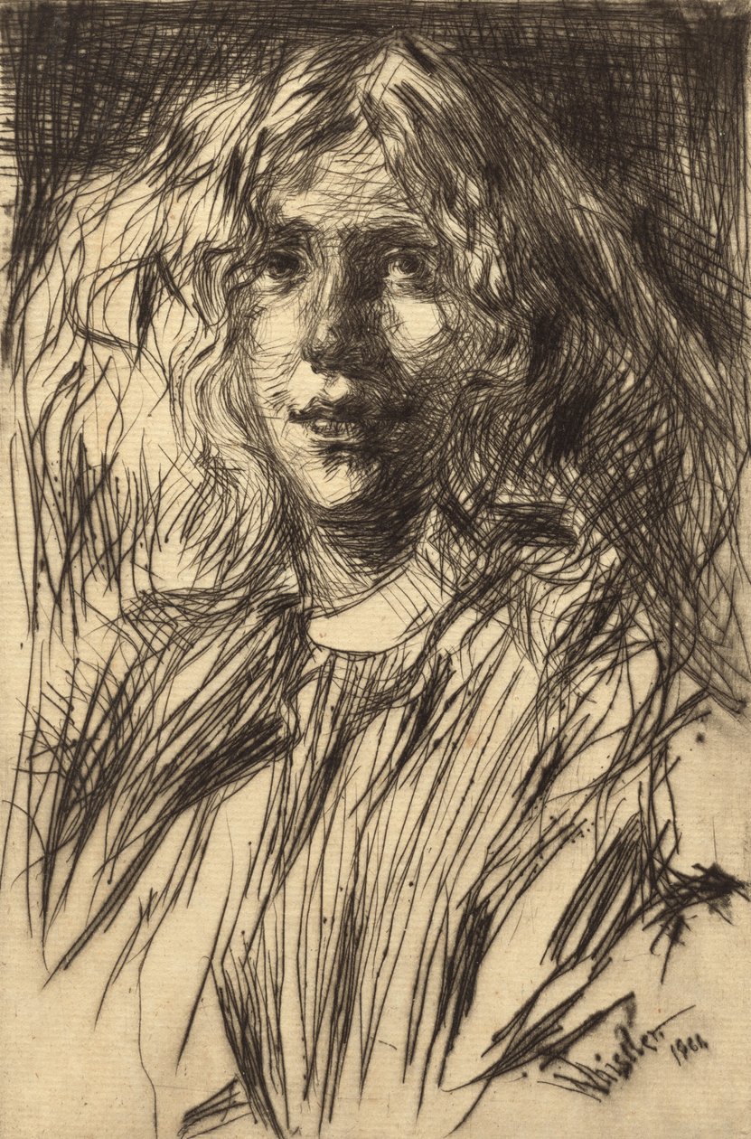 Jo, 1861. af James Abbott McNeill Whistler