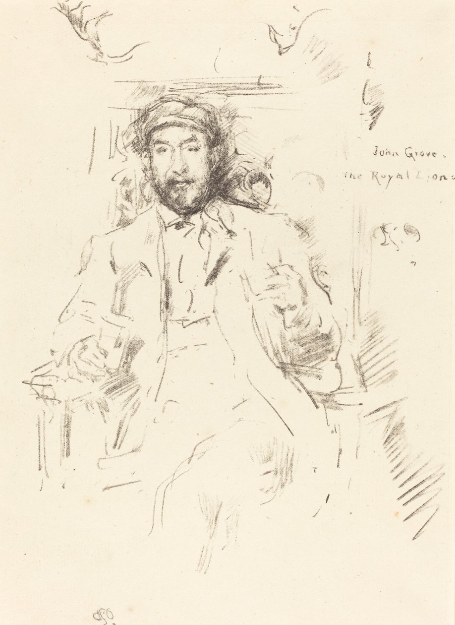 John Grove, 1895. af James Abbott McNeill Whistler