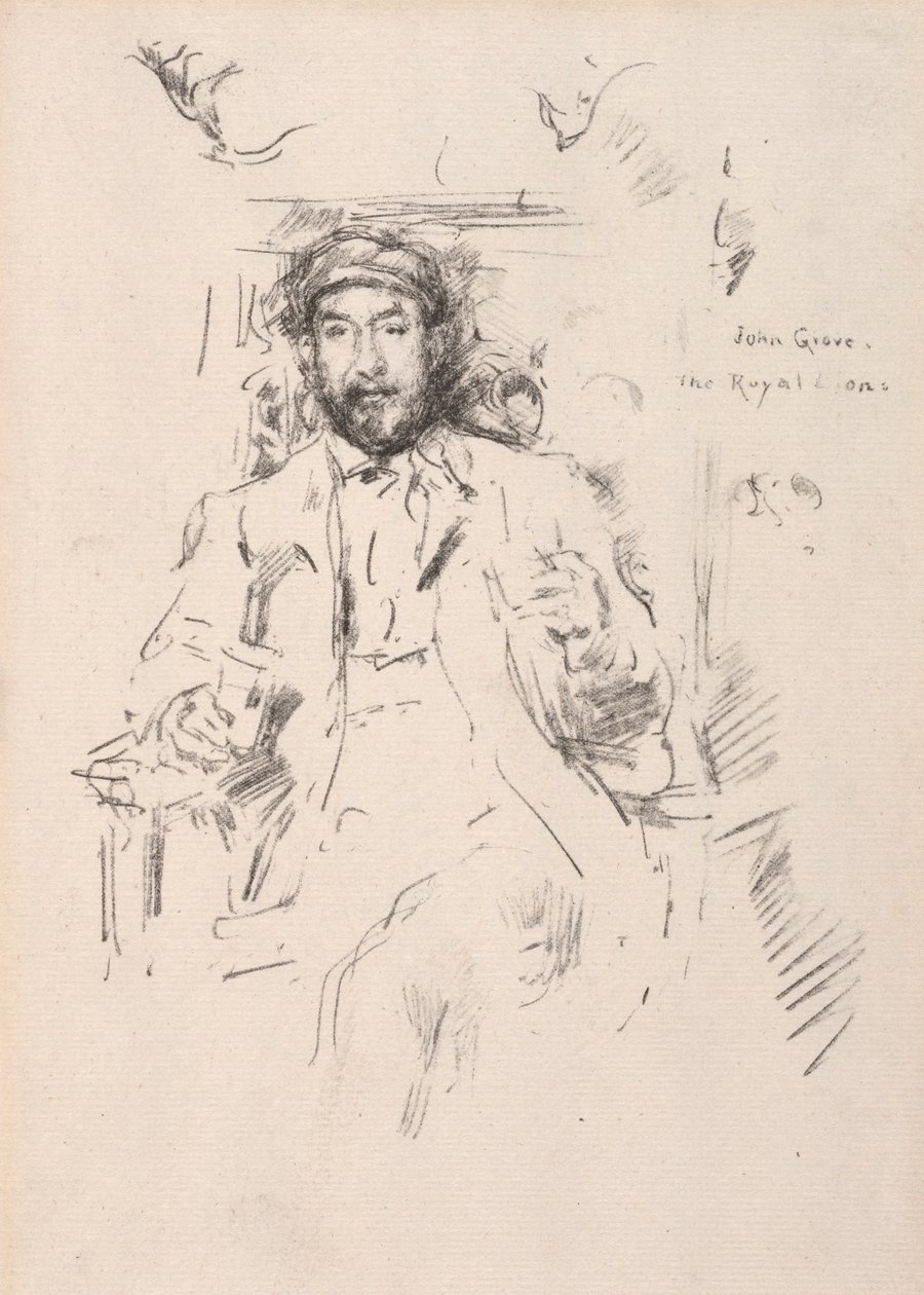 John Grove, 1895. af James Abbott McNeill Whistler