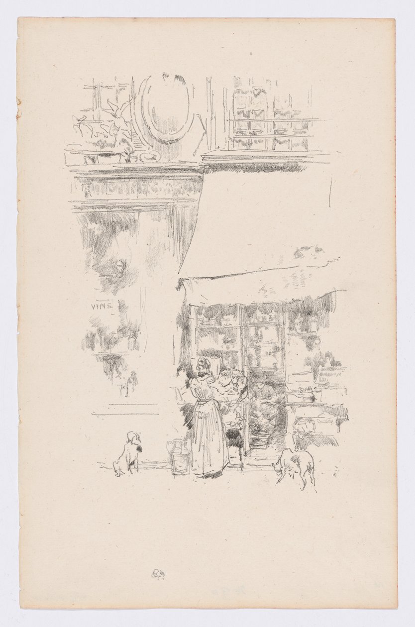 La Fruitière de la rue de Grenelle af James Abbott McNeill Whistler
