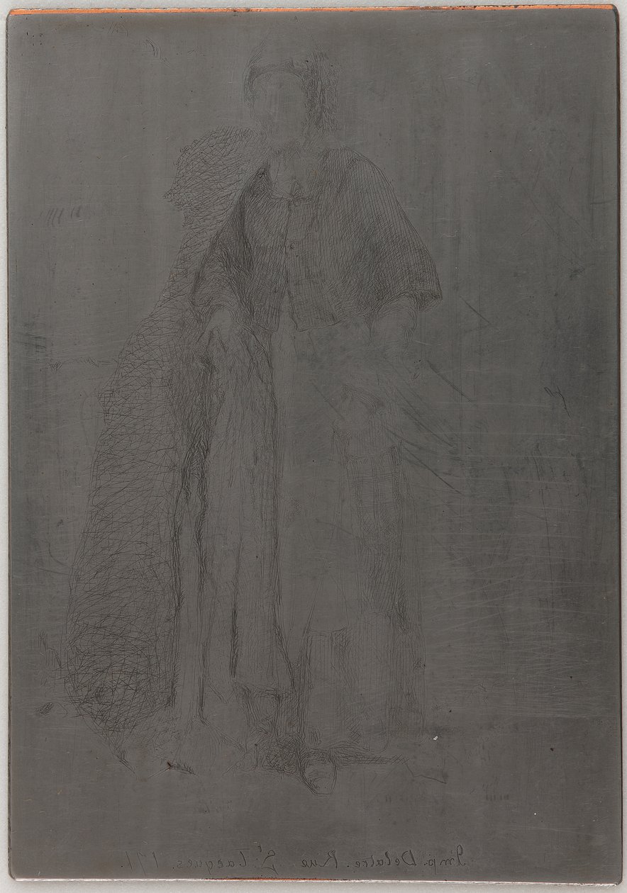 La Mere Gerard. En af de tolv ætsninger fra naturen, 1857-1858. af James Abbott McNeill Whistler