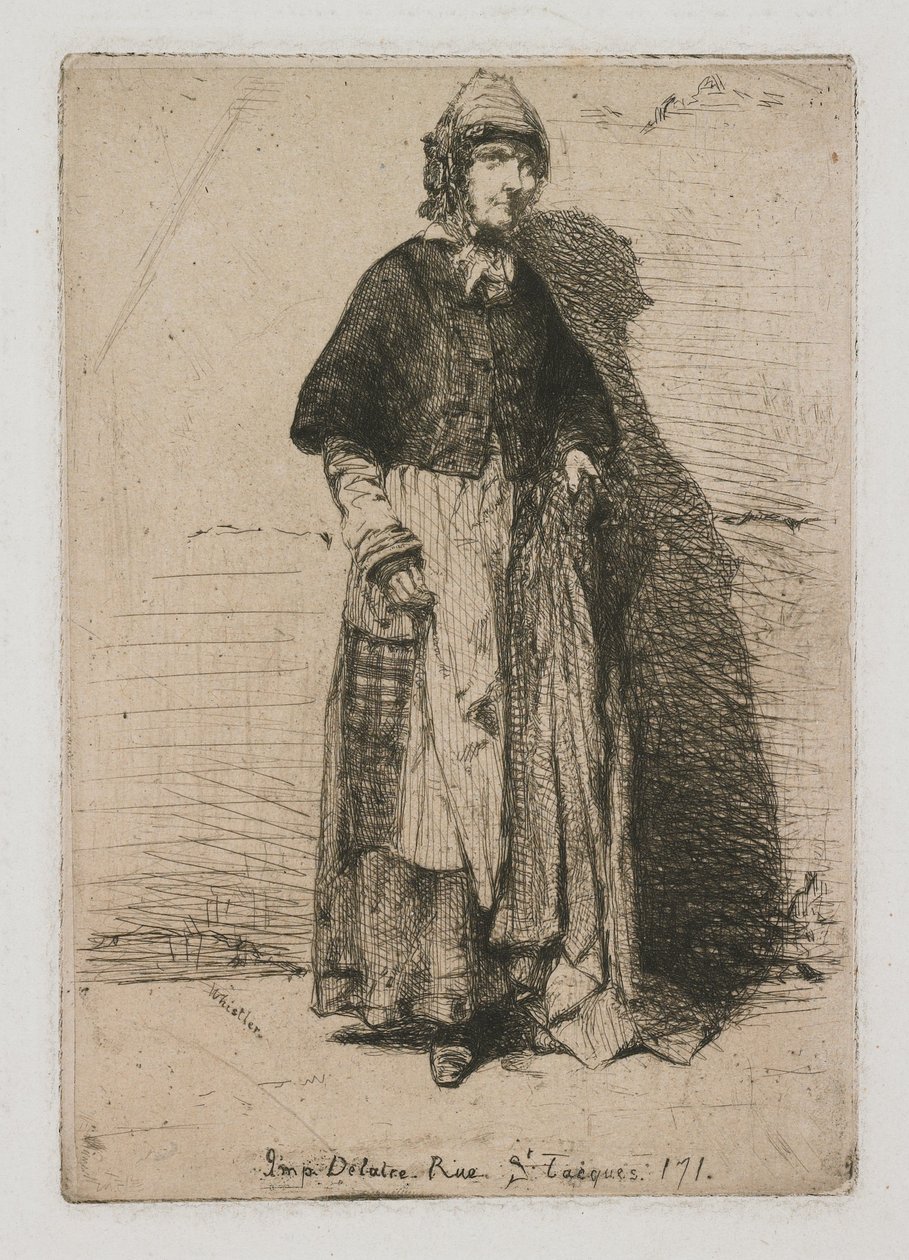 Moder Gérard fra Tolv raderinger efter naturen af James Abbott McNeill Whistler