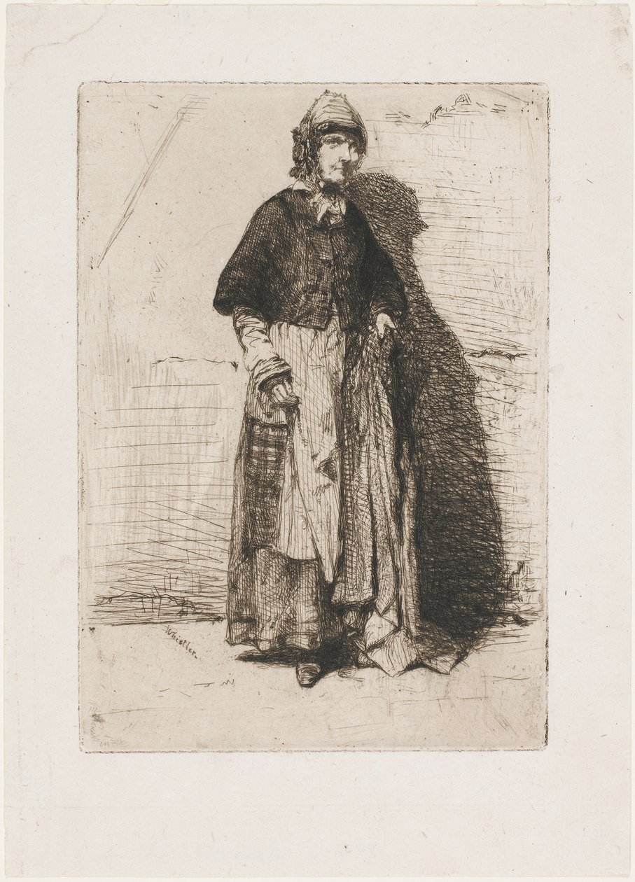 Moder Gerard, 1858. af James Abbott McNeill Whistler