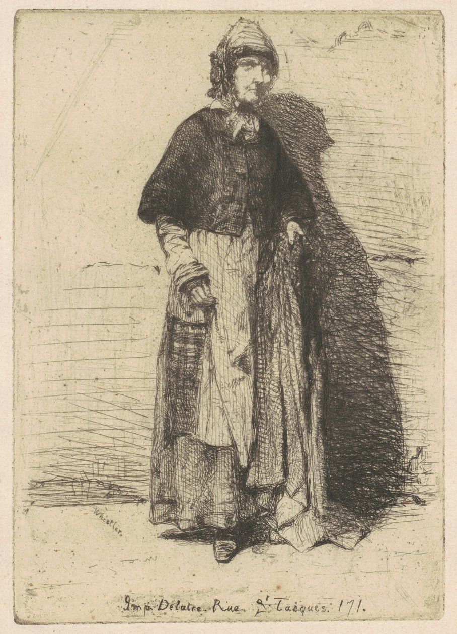 Moder Gerard, 1858. af James Abbott McNeill Whistler