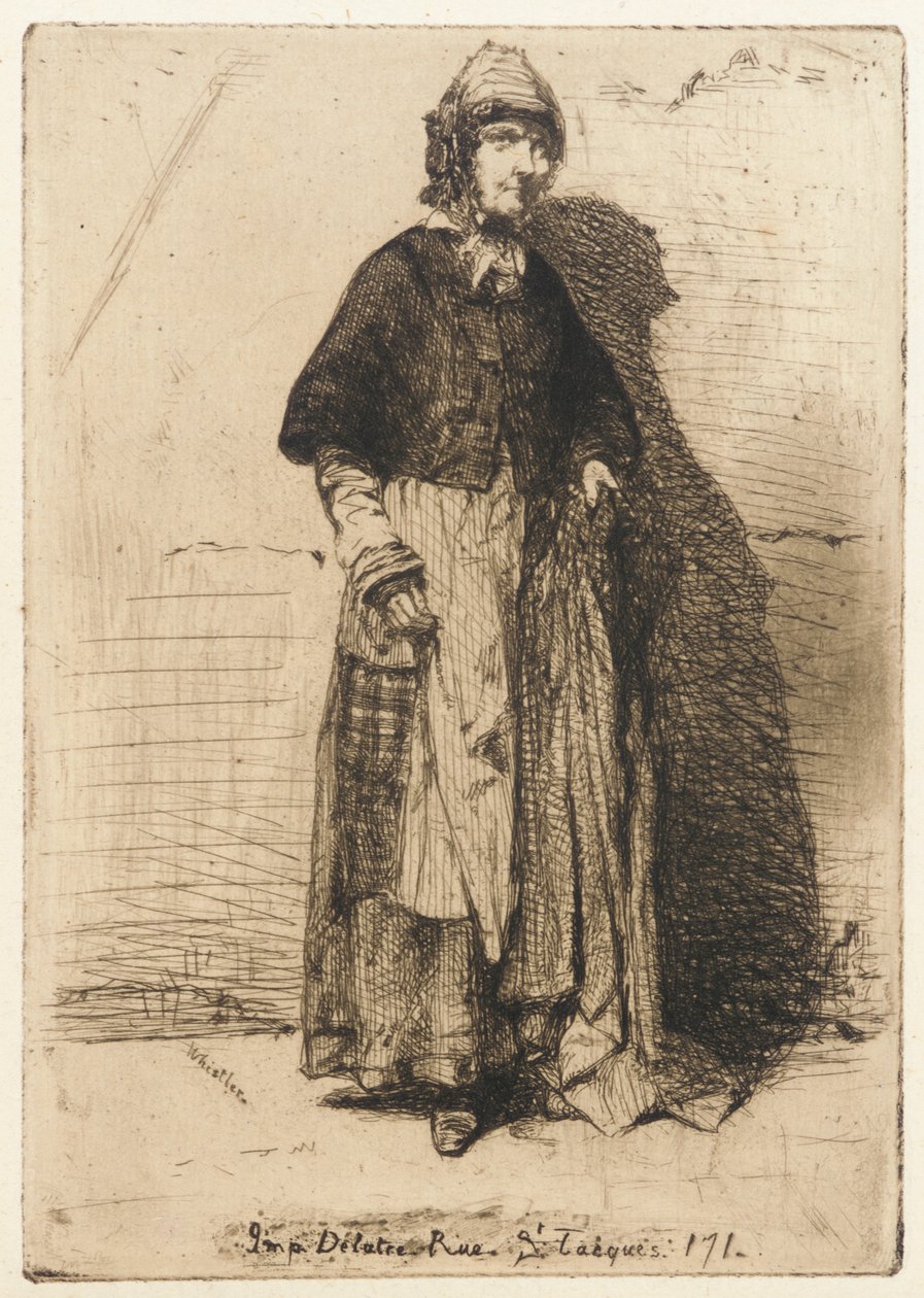 Moder Gerard, 1858. af James Abbott McNeill Whistler