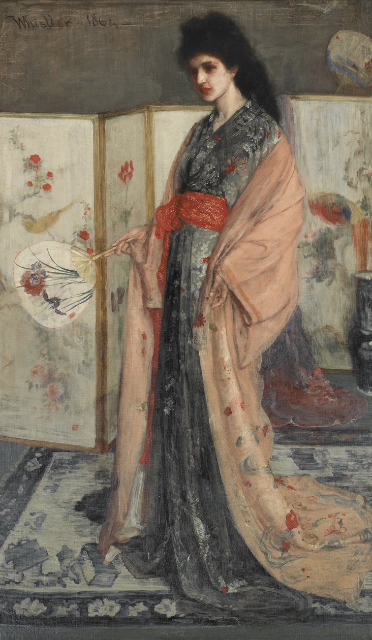 Prinsessen fra porcelænslandet 1863-65 (olie på lærred) af James Abbott McNeill Whistler