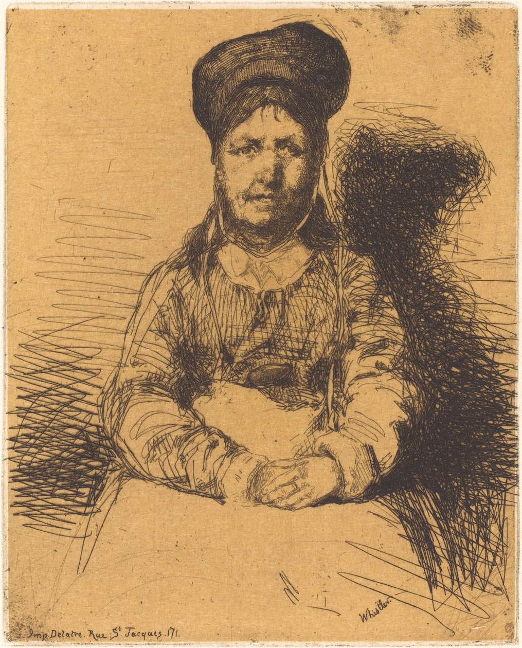 Retameuse, 1858. af James Abbott McNeill Whistler