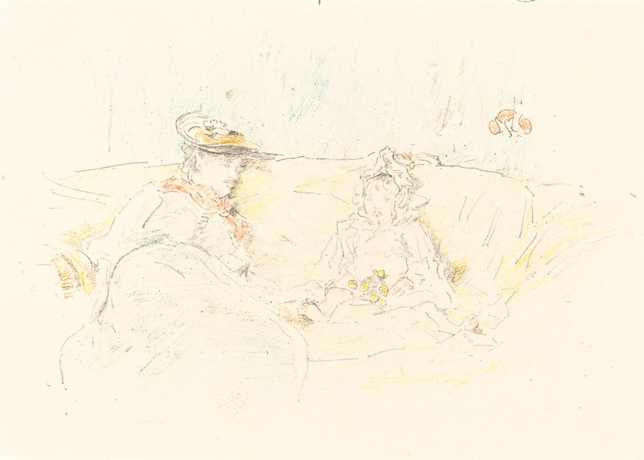 Dame og Barn, 1892. af James Abbott McNeill Whistler