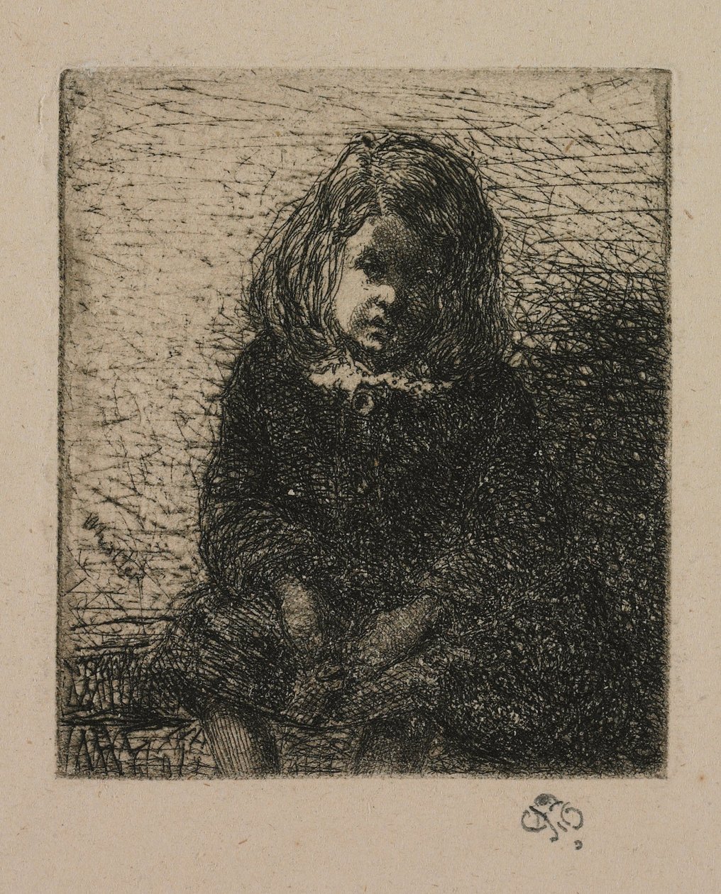Lille Arthur fra Tolv raderinger efter naturen af James Abbott McNeill Whistler