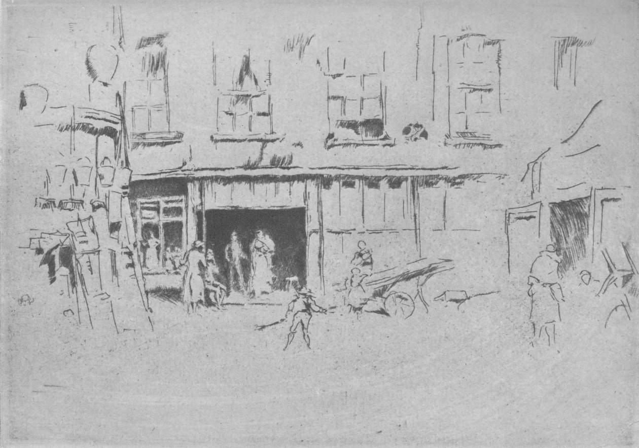 Lille Hof, c1881, 1904 af James Abbott McNeill Whistler