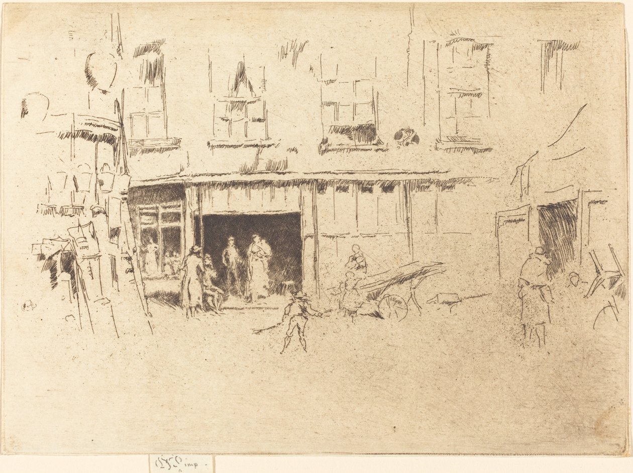 Lille Hof, ca. 18801881. af James Abbott McNeill Whistler