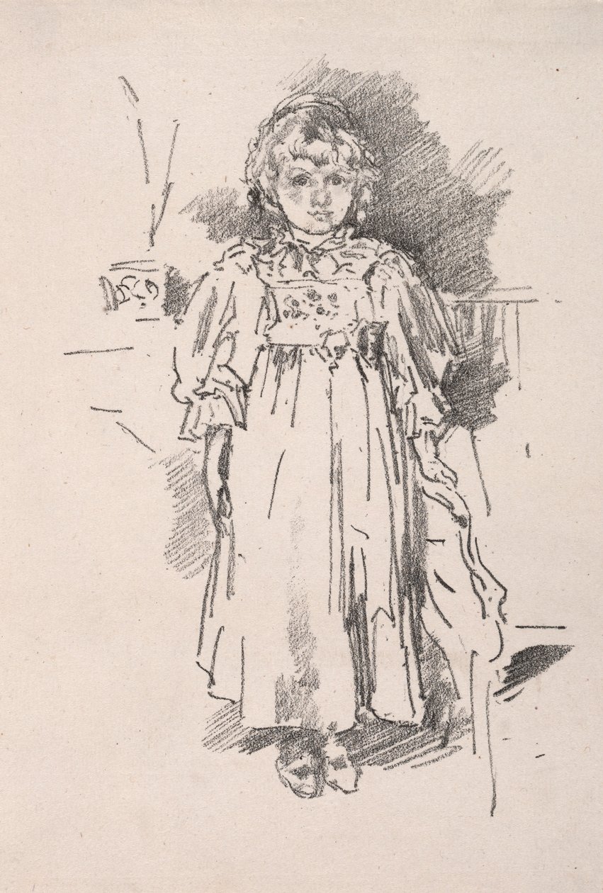 Lille Evelyn, 1896. af James Abbott McNeill Whistler