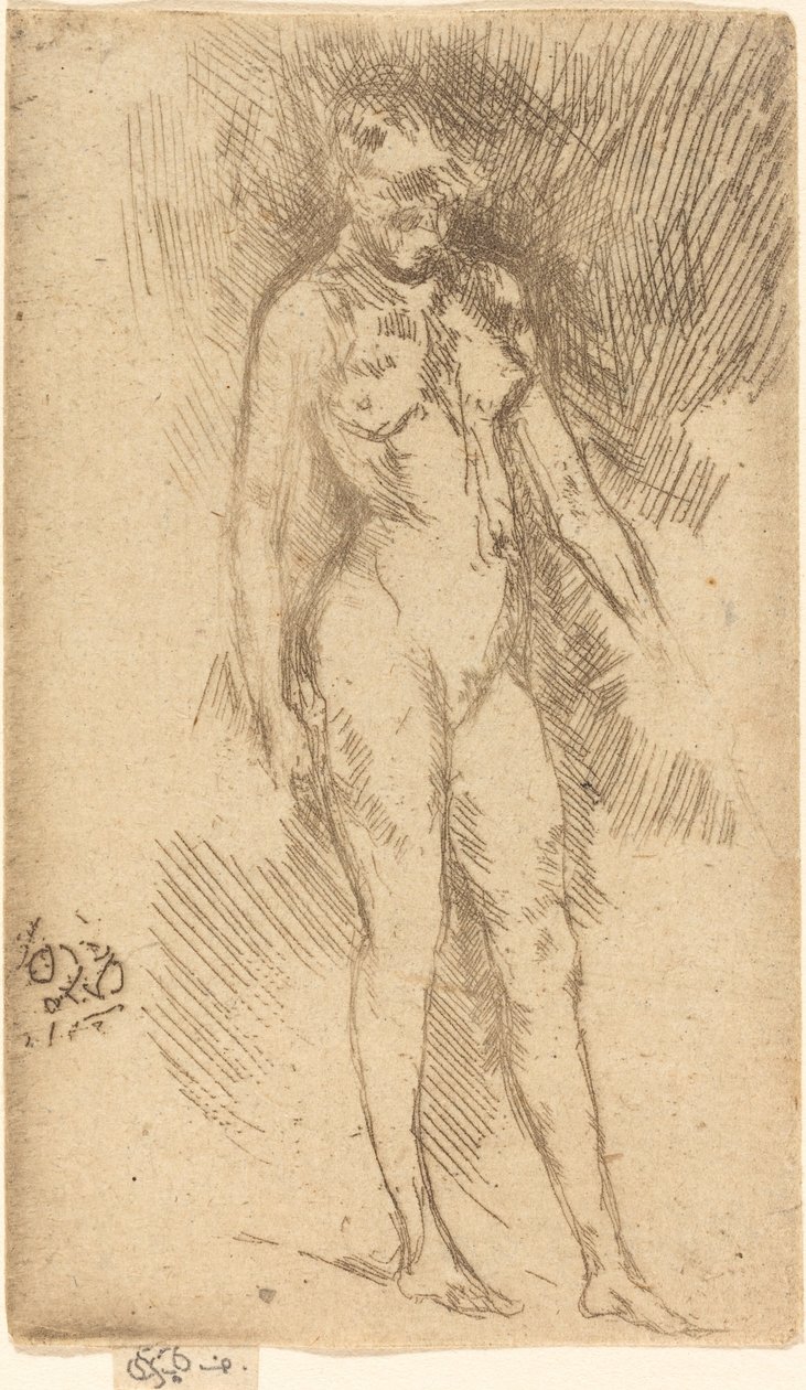 Lille nøgen figur. af James Abbott McNeill Whistler