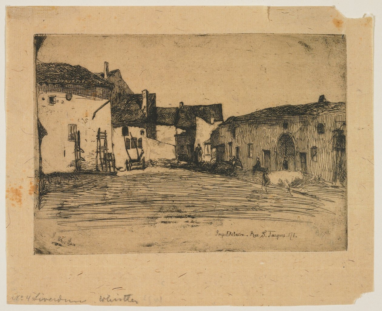 Liverdun aus Zwölf Radierungen aus der Natur af James Abbott McNeill Whistler