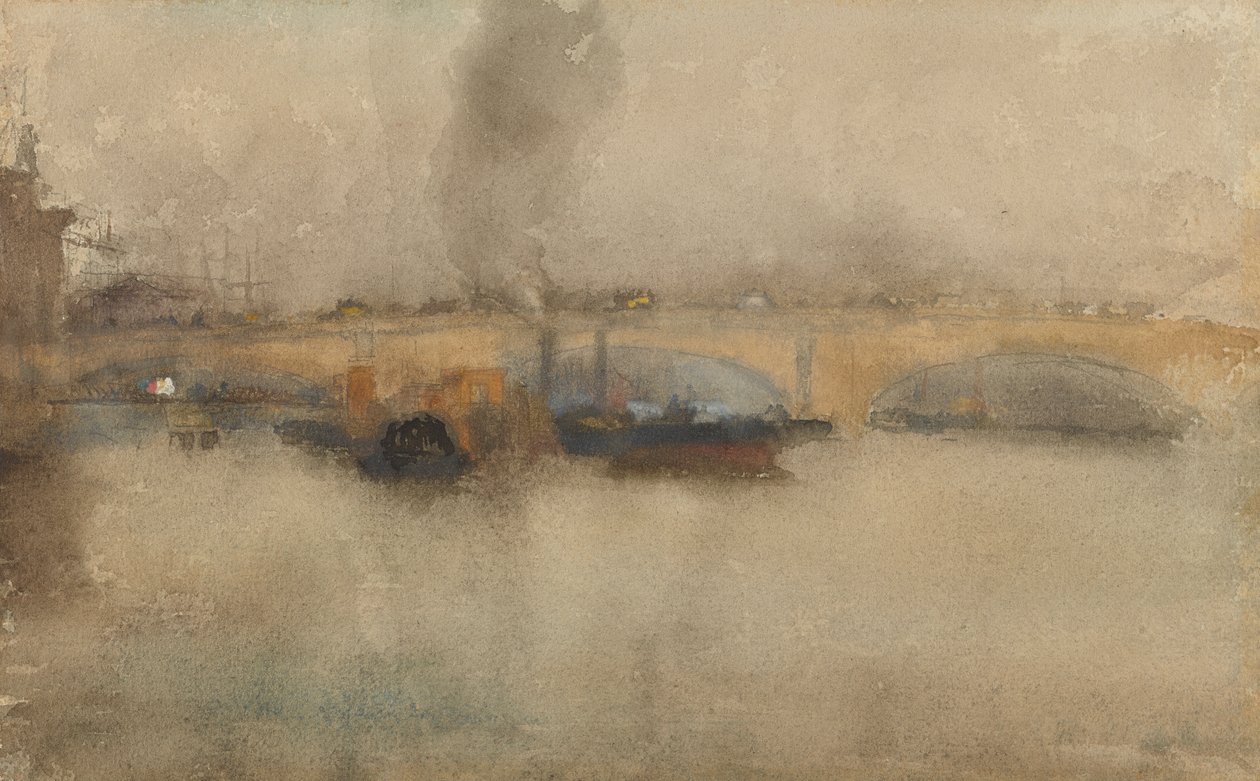 London Bridge, 1881. af James Abbott McNeill Whistler