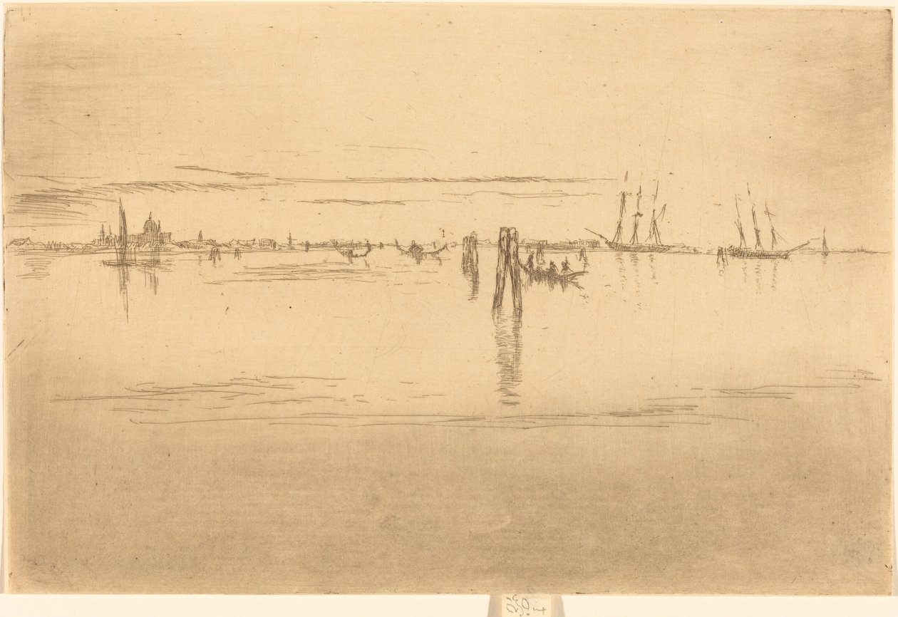 Long Lagoon, 1880. af James Abbott McNeill Whistler