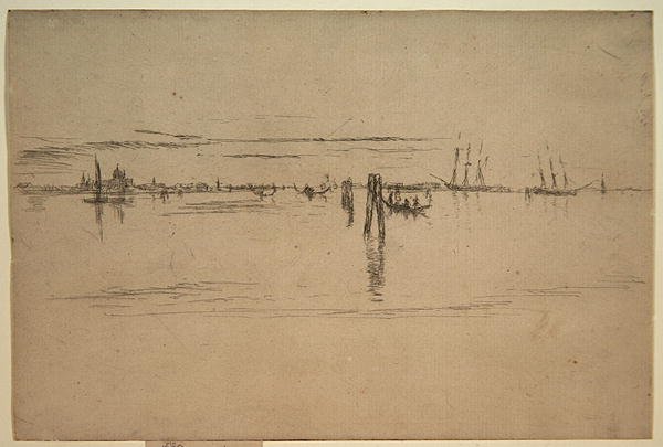Long Lagoon, ca. 1879-80 (ætsning og kulstofblæk på papir) af James Abbott McNeill Whistler