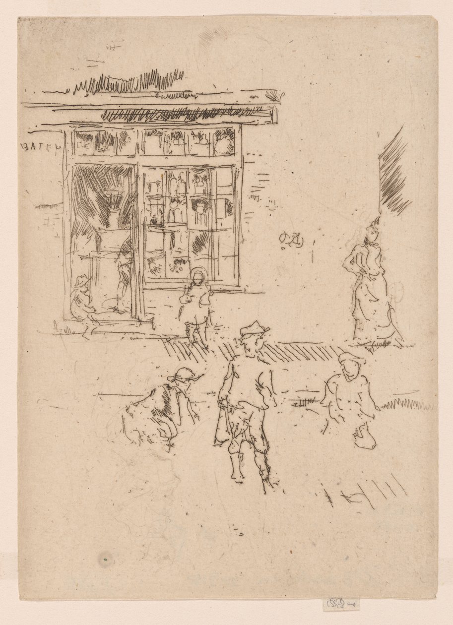 Marbles, ca. 1886-88 (radering; blæk på papir) af James Abbott McNeill Whistler