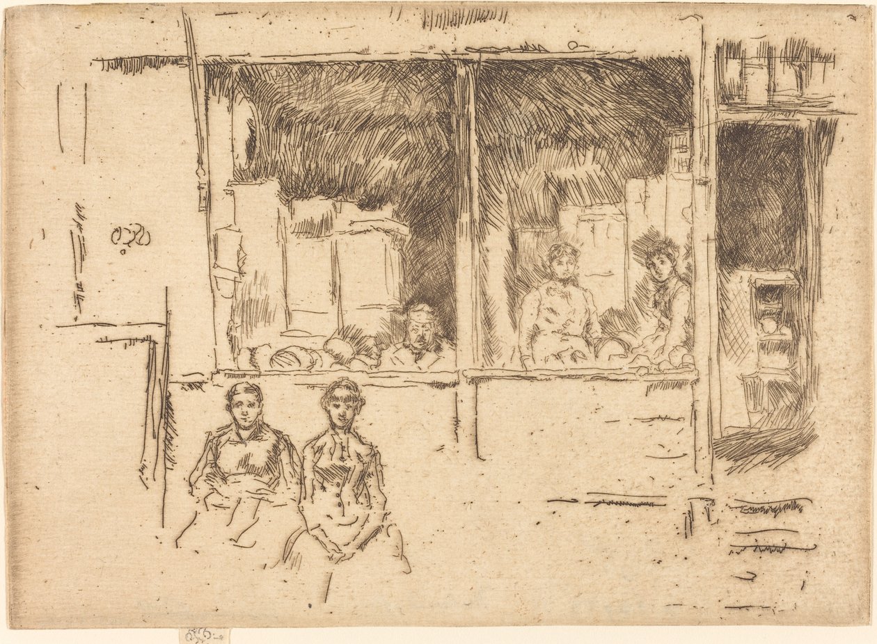Melon-Shop, Hounsditch, ca. 18861888. af James Abbott McNeill Whistler