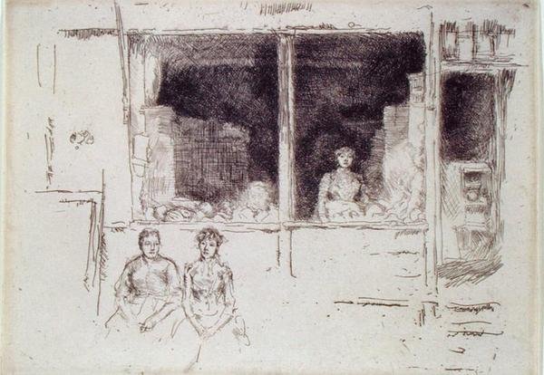 Melonbutik, Houndsditch af James Abbott McNeill Whistler