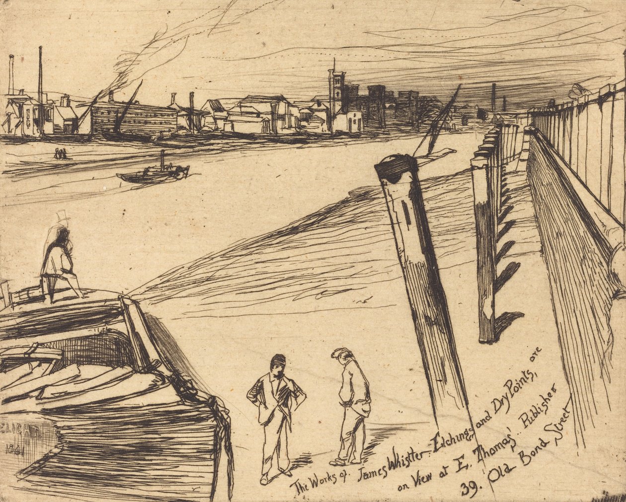 Millbank, 1861. af James Abbott McNeill Whistler