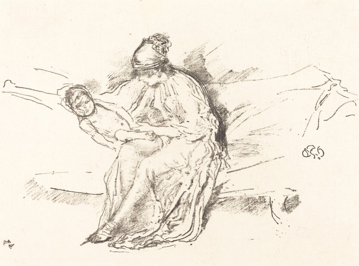 Mor og Barn, nr. 4, 18911895. af James Abbott McNeill Whistler