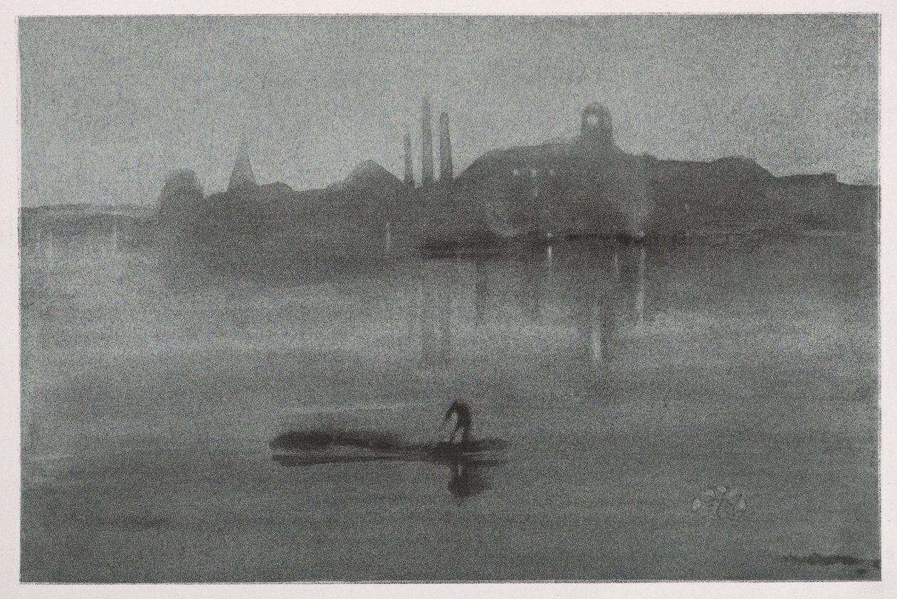 Nocturne, 1878. af James Abbott McNeill Whistler