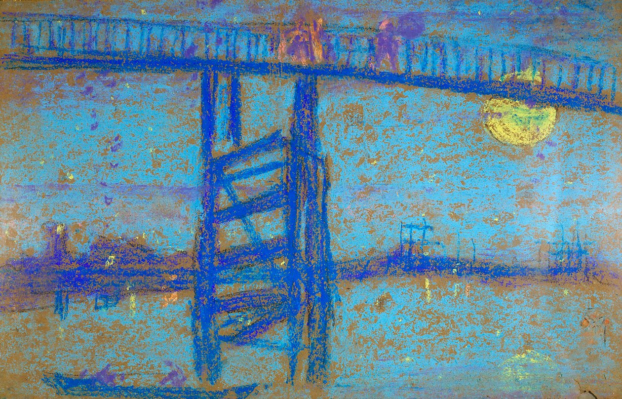 Nocturne: Battersea Bridge, 1872-1873 af James Abbott McNeill Whistler
