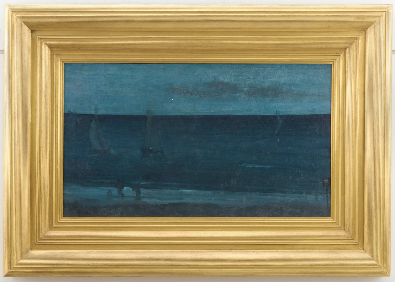 Nocturne: Blå og sølv - Bognor, 1871-1876. af James Abbott McNeill Whistler