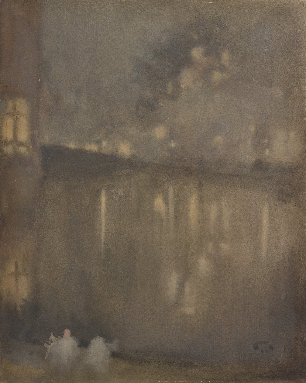 Nocturne: Gray and GoldCanal, Holland, 1882. af James Abbott McNeill Whistler