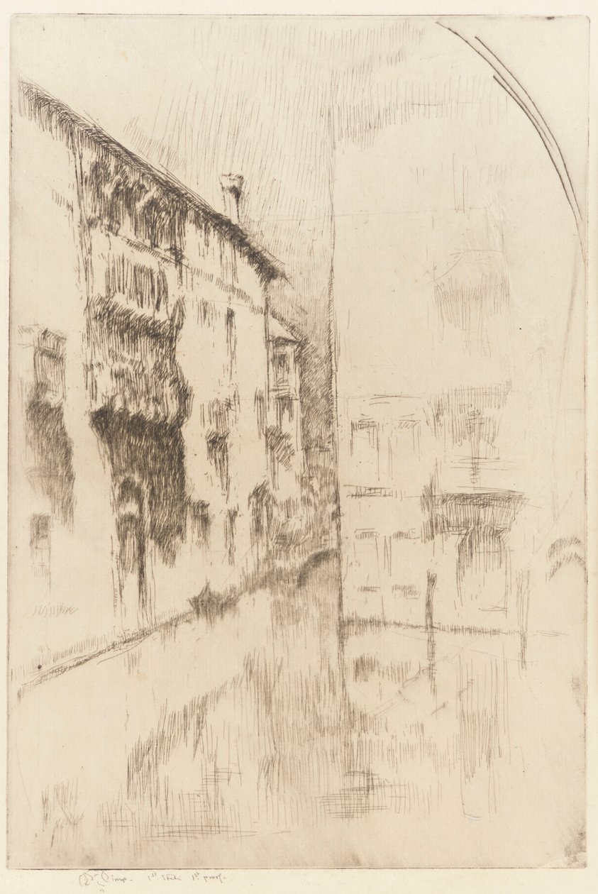 Nocturne: Paladser, 1879-1880. af James Abbott McNeill Whistler