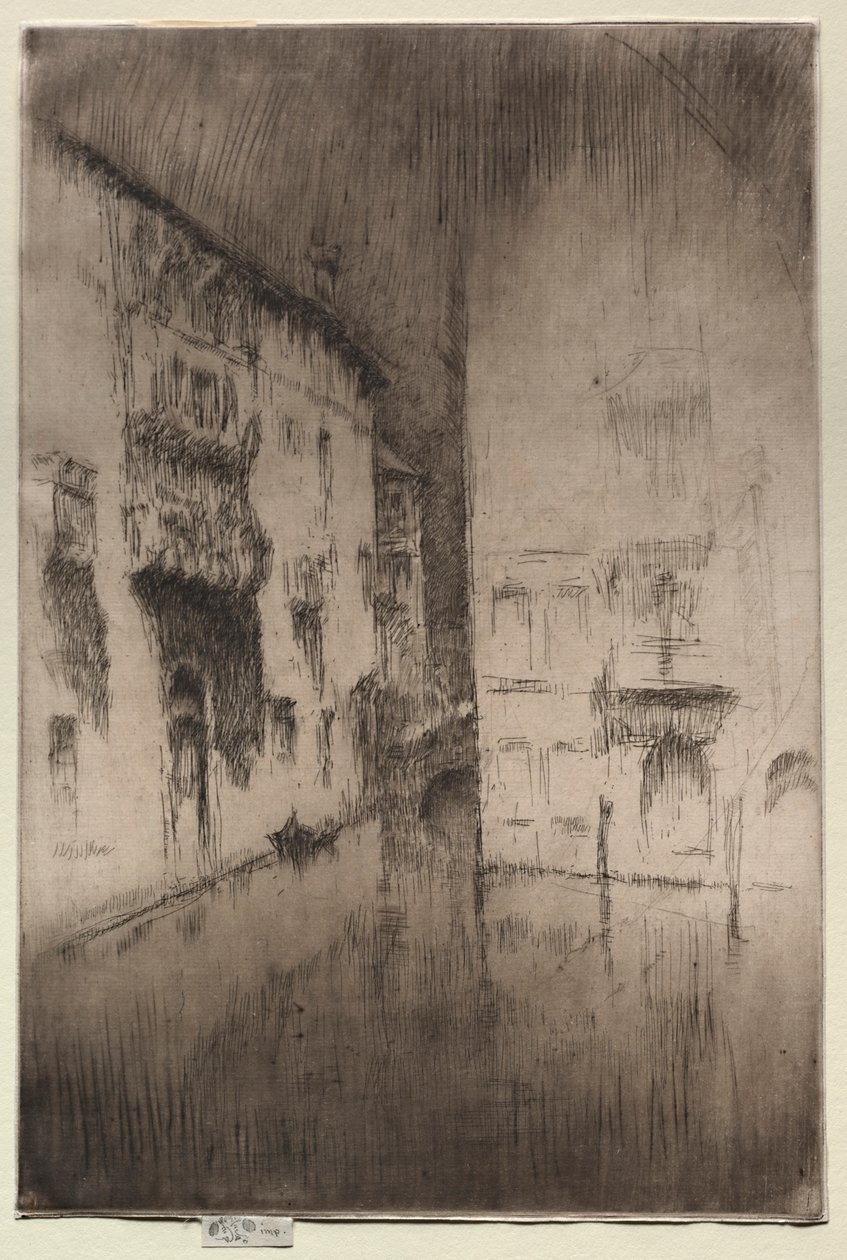Nocturne: Paladser, 1886. af James Abbott McNeill Whistler