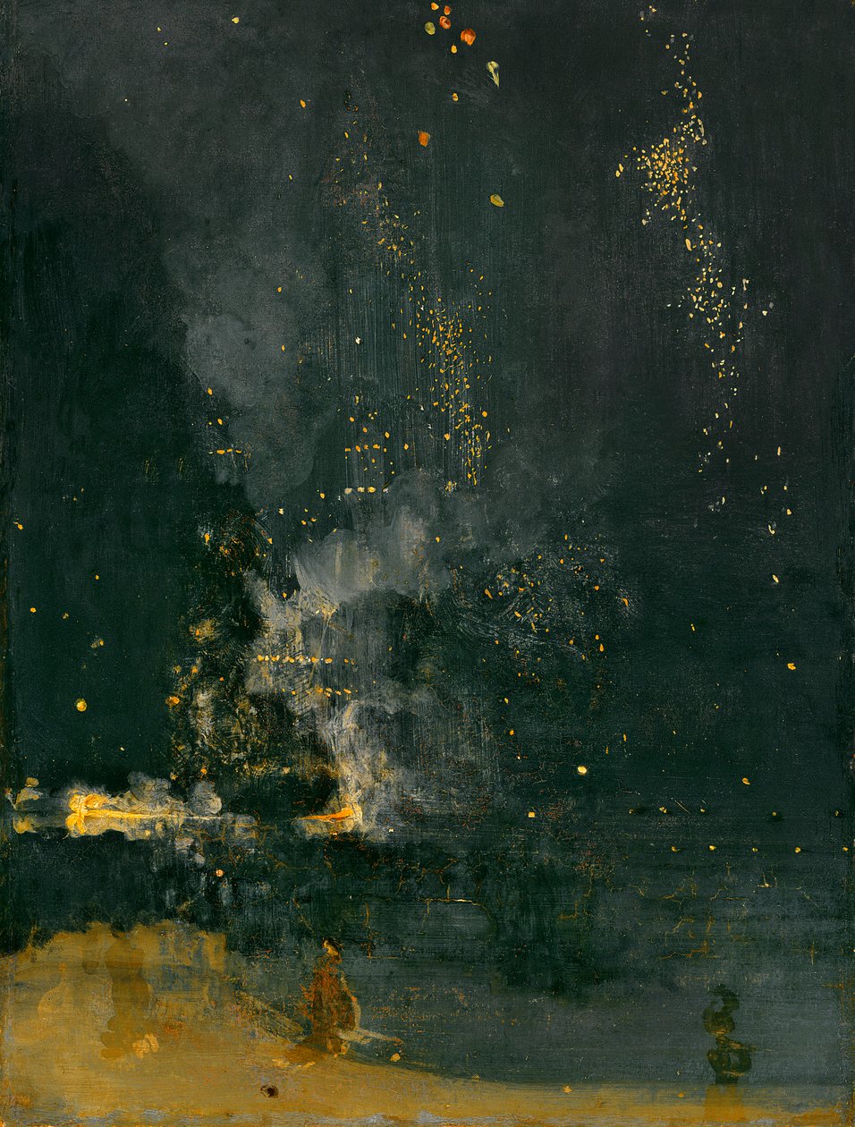 Nocturne in Black and Gold, the Falling Rocket, 1875 af James Abbott McNeill Whistler