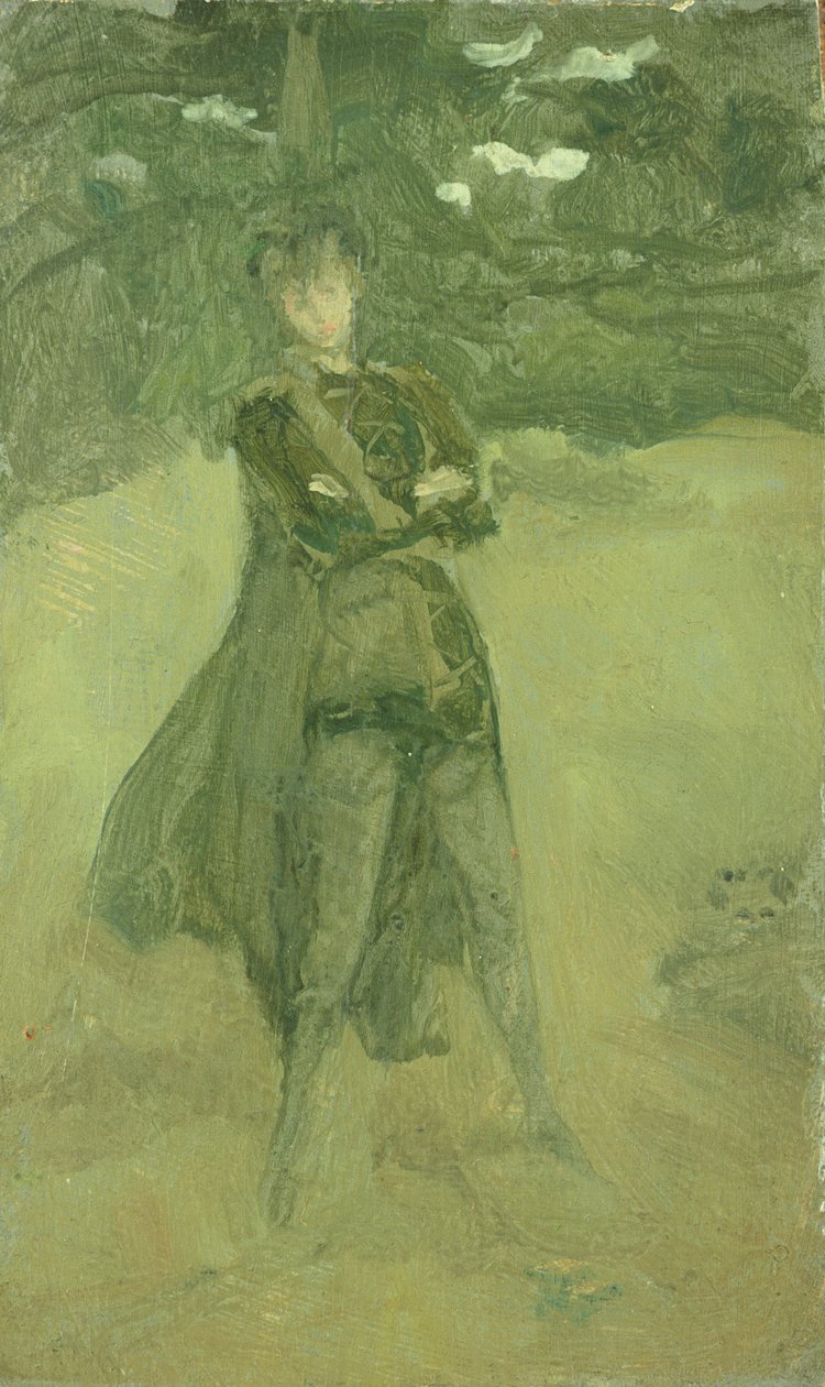 Note i grønt og brunt: Orlando i Coombe, ca. 1884-85 af James Abbott McNeill Whistler