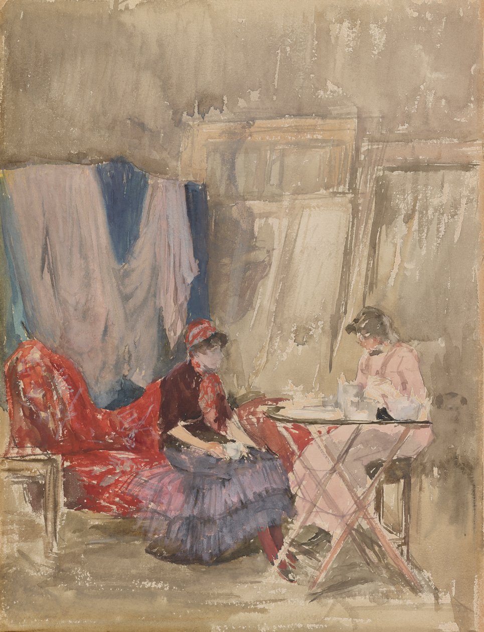 Note i lyserød og lilla - Studiet, 1883-1884. af James Abbott McNeill Whistler
