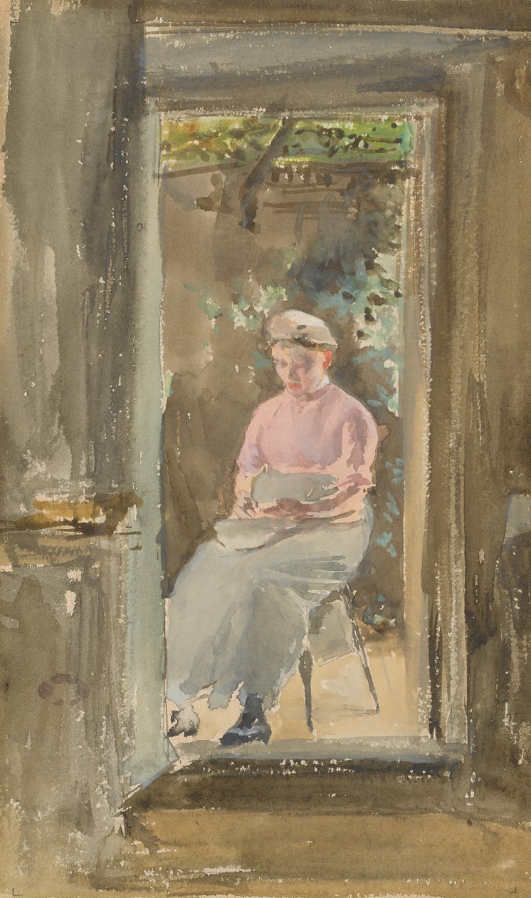 Lyserød note - afskalningsærter, 1882-1884. af James Abbott McNeill Whistler