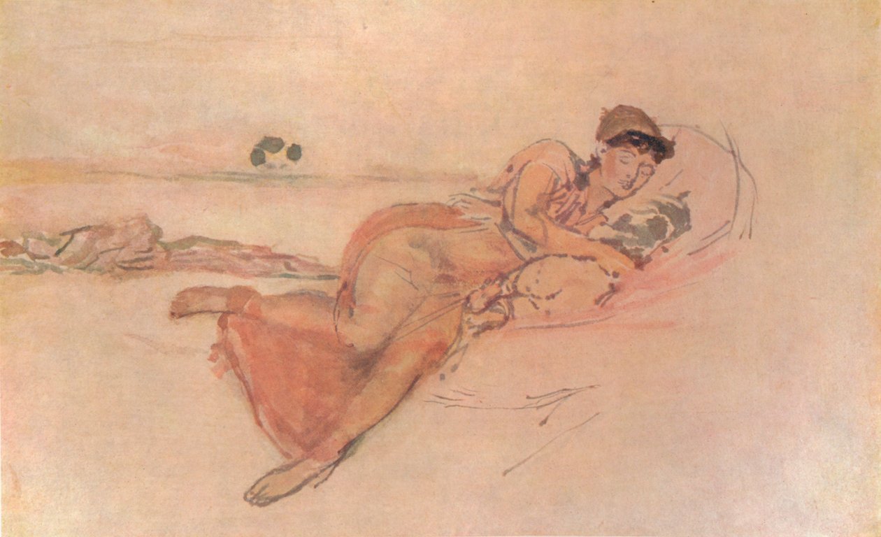 Pink and Rose, Mothers Sleep, c1895, 1904 af James Abbott McNeill Whistler