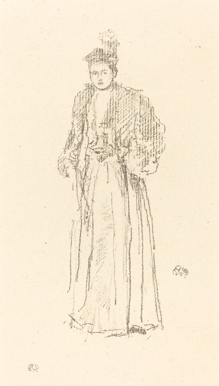 Portrætstudie: Miss Charlotte R. Williams, 1892. af James Abbott McNeill Whistler