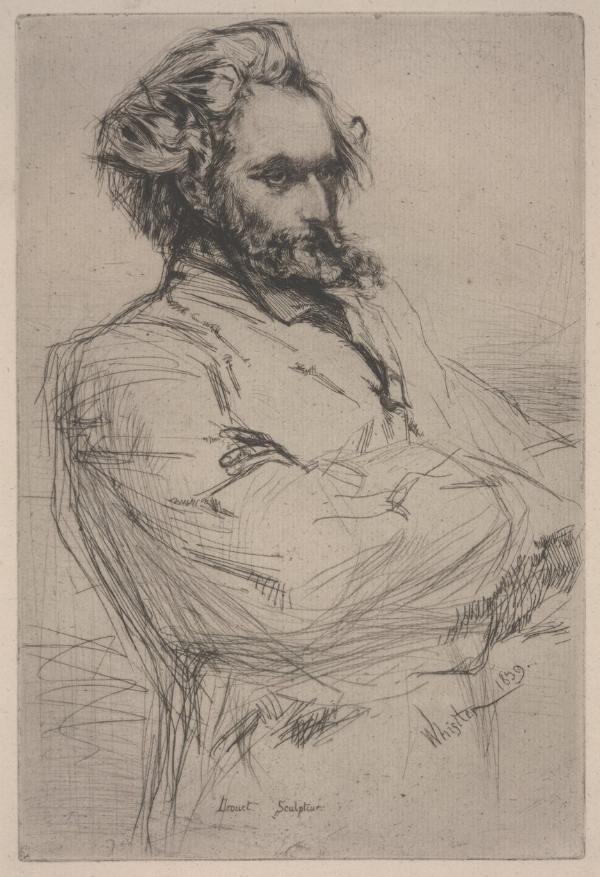 Portræt af Drouet af James Abbott McNeill Whistler