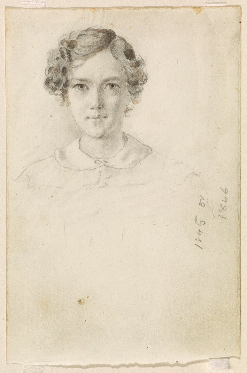 Portræt af Whistler, 1845 eller 1846. af James Abbott McNeill Whistler