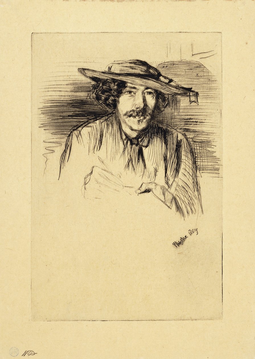 Portræt af Whistler, 1859 af James Abbott McNeill Whistler
