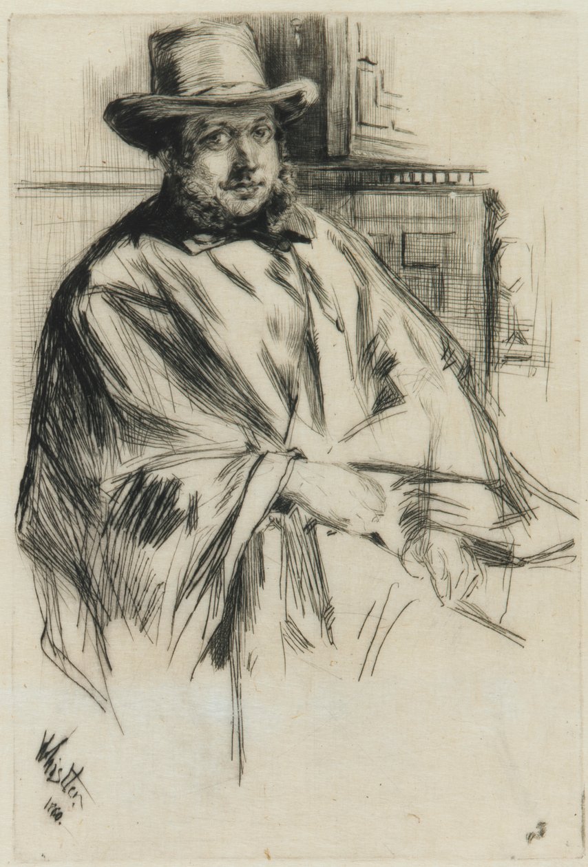 Portræt af en mand, af James Abbott McNeill Whistler