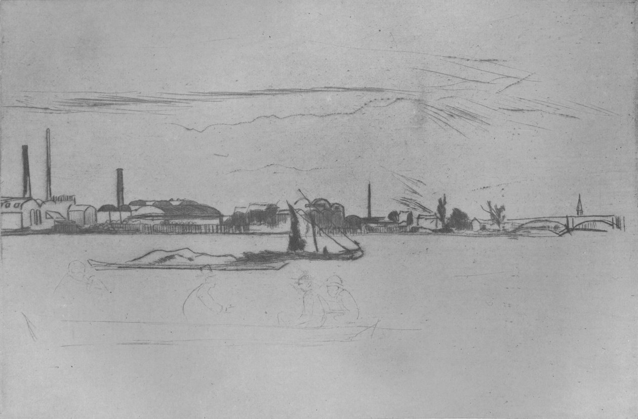 Priser Candle Works, c1875, 1904 af James Abbott McNeill Whistler