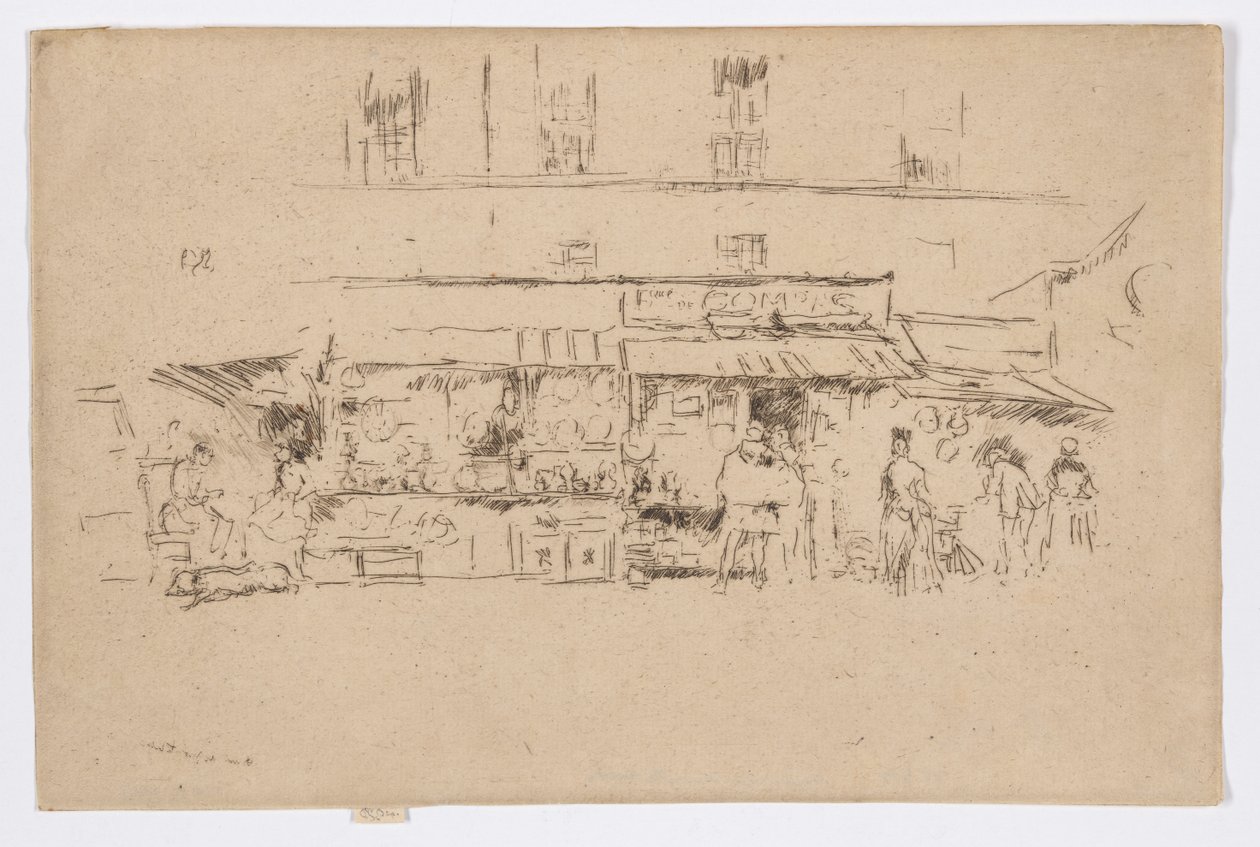 Quai de Montebello af James Abbott McNeill Whistler
