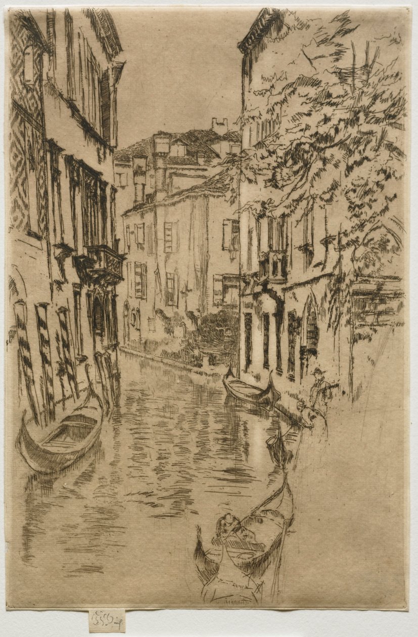 Stille kanal. af James Abbott McNeill Whistler