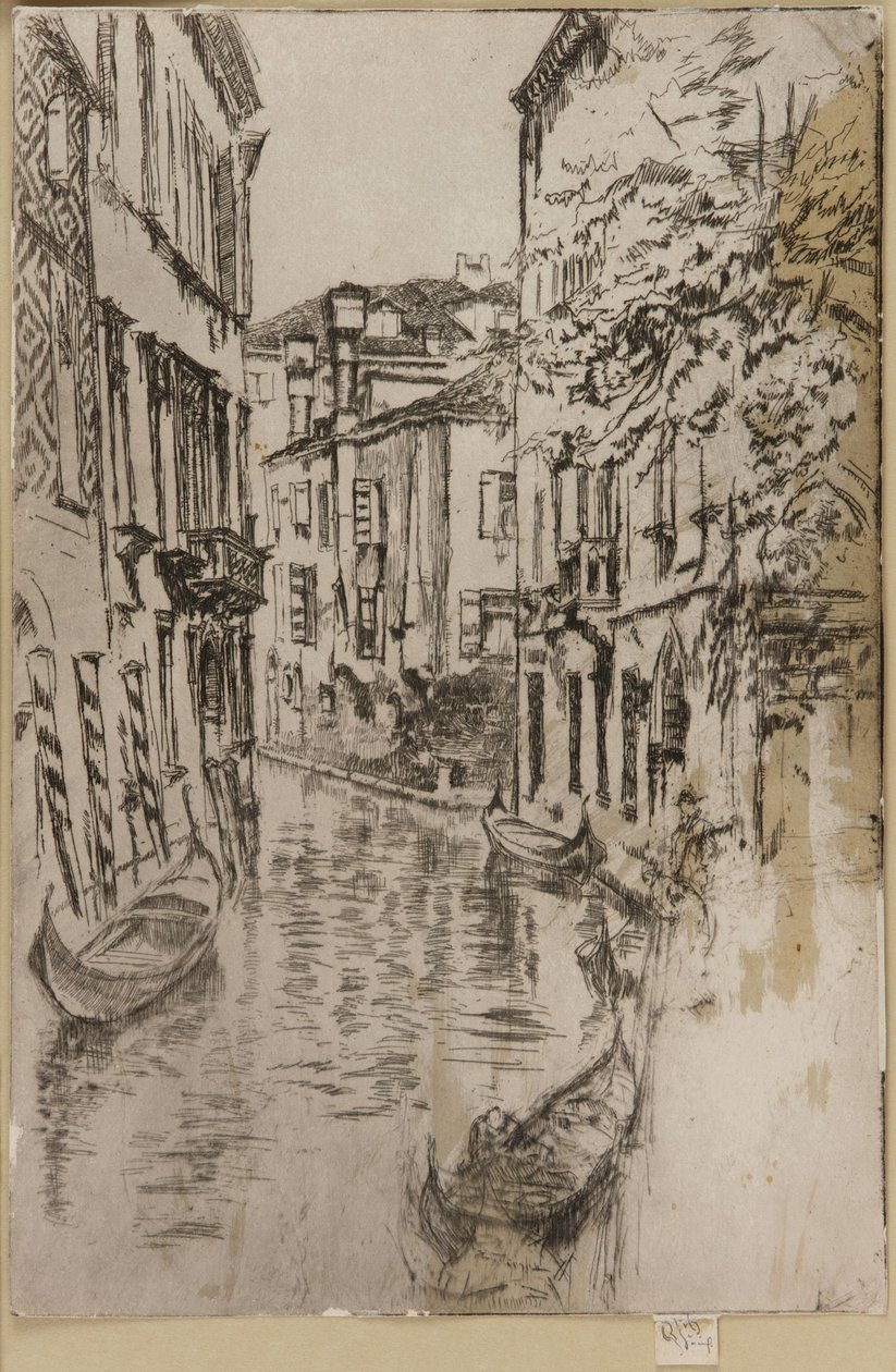 Stille Kanal, 1879-1880. af James Abbott McNeill Whistler