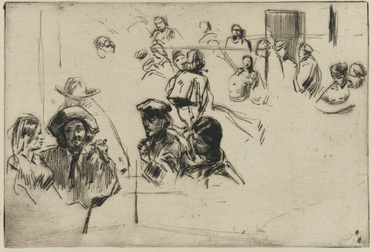 Ratcliffe Highway, 1861 (tørpunkt på papir) af James Abbott McNeill Whistler