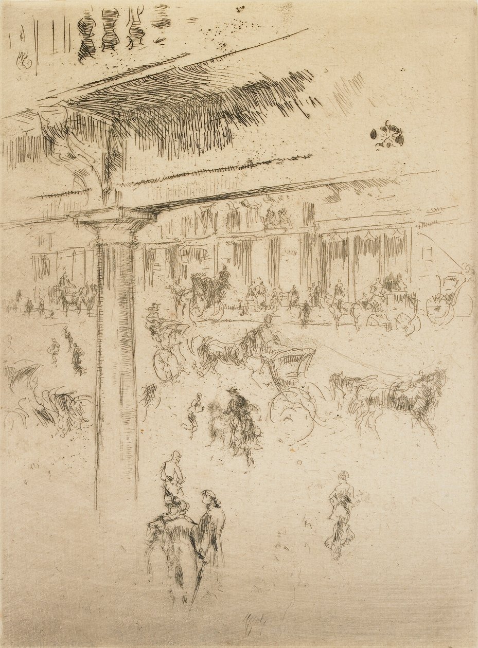 Regents kvadrant, 1880-1881. af James Abbott McNeill Whistler