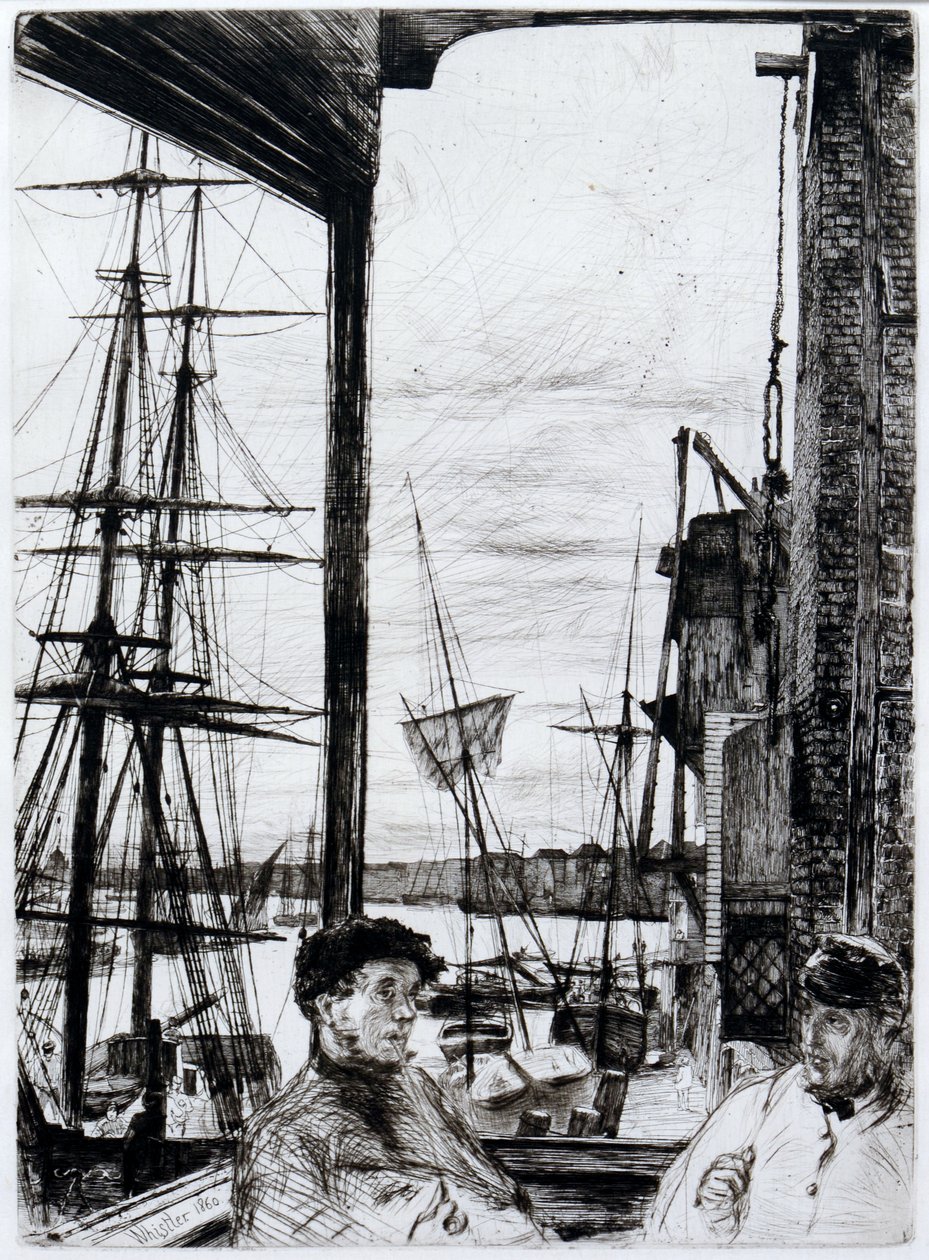 Rotherhithe (eller Wapping) af James Abbott McNeill Whistler